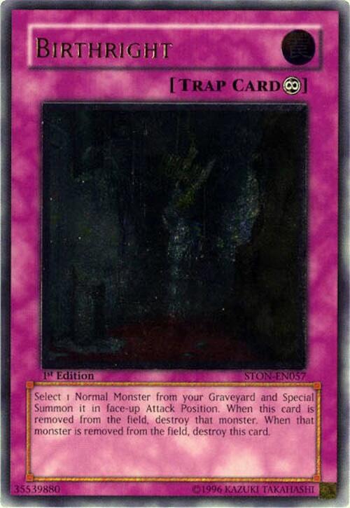 Birthright (UTR) (STON-EN057) [Ultimate Rare] - Yu-Gi-Oh!