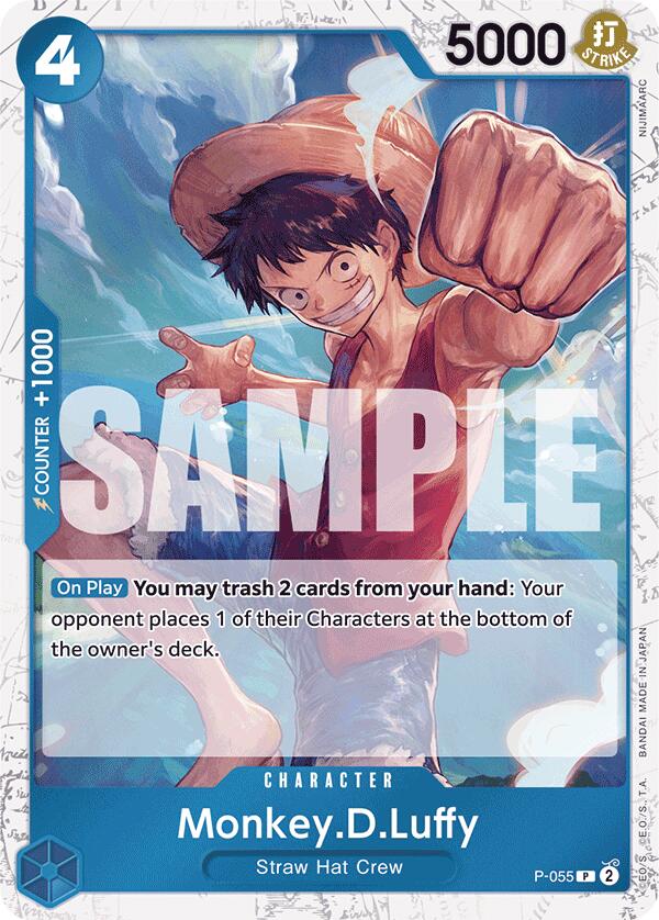 Monkey.D.Luffy (P-055) (Jolly Roger Foil) [Premium Booster -The Best-] - Bandai