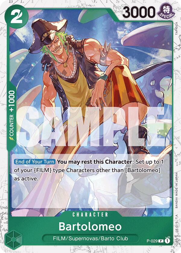 Bartolomeo (P-029) (Jolly Roger Foil) [Premium Booster -The Best-] - Bandai