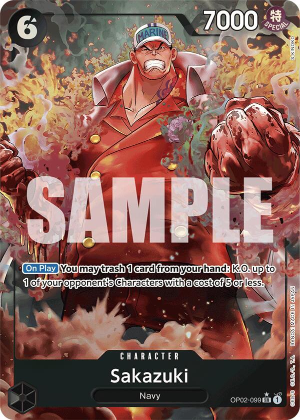Sakazuki (Full Art) [Premium Booster -The Best-] - Bandai