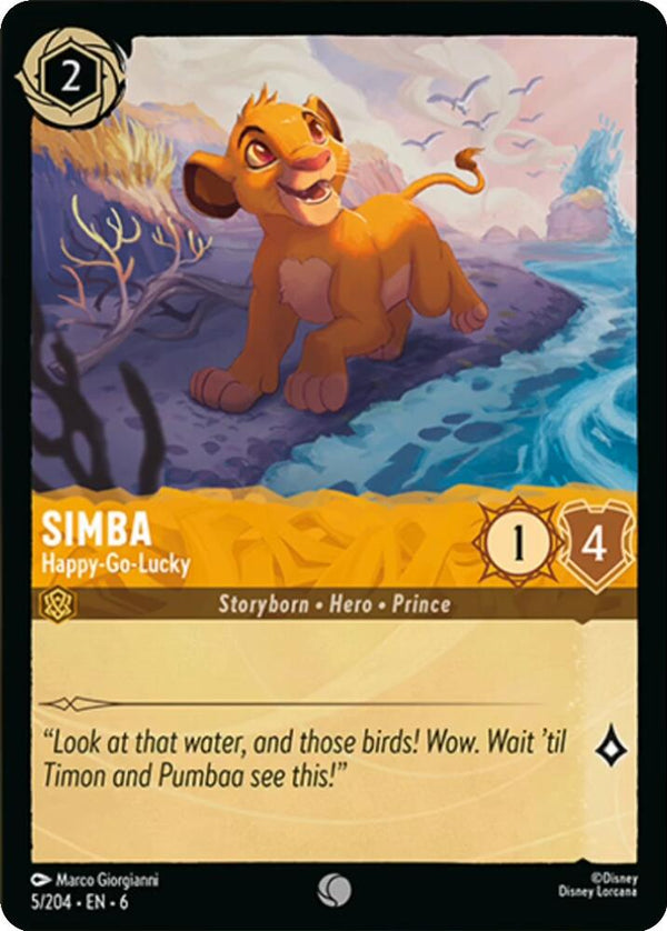 Simba - Happy-Go-Lucky (5/204) [Azurite Sea] - Disney
