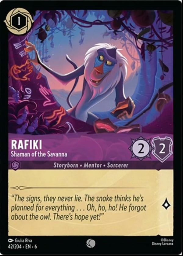 Rafiki - Shaman of the Savanna (42/204) [Azurite Sea] - Disney