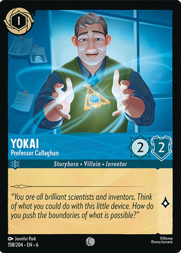 Yokai - Professor Callaghan (158/204) [Azurite Sea] - Disney