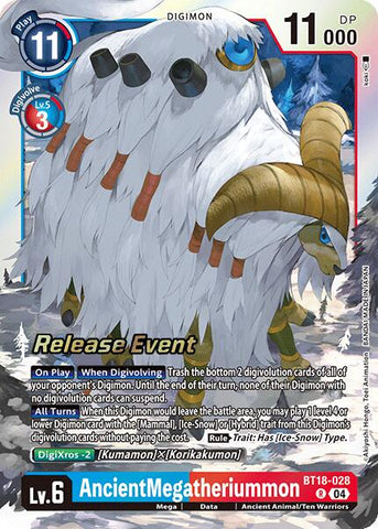 AncientMegatheriummon [BT18-028] [Release Special Booster Ver.2.0 Promos]