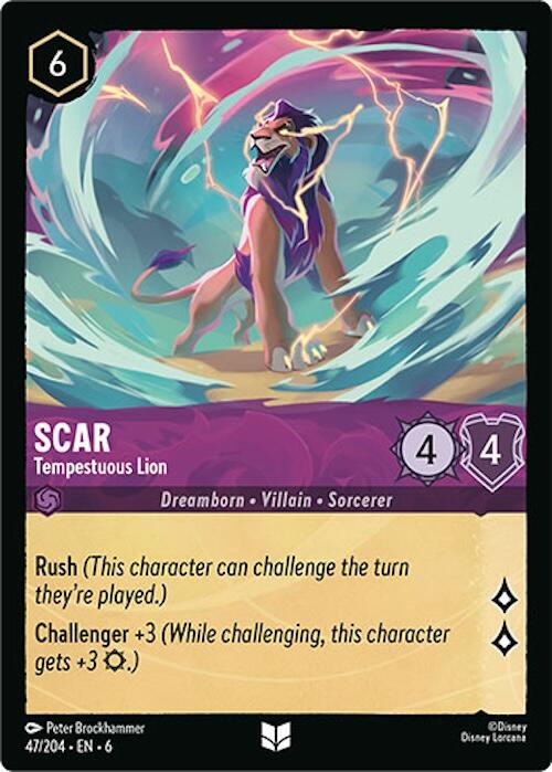Scar - Tempestuous Lion (47/204) [Azurite Sea] - Disney