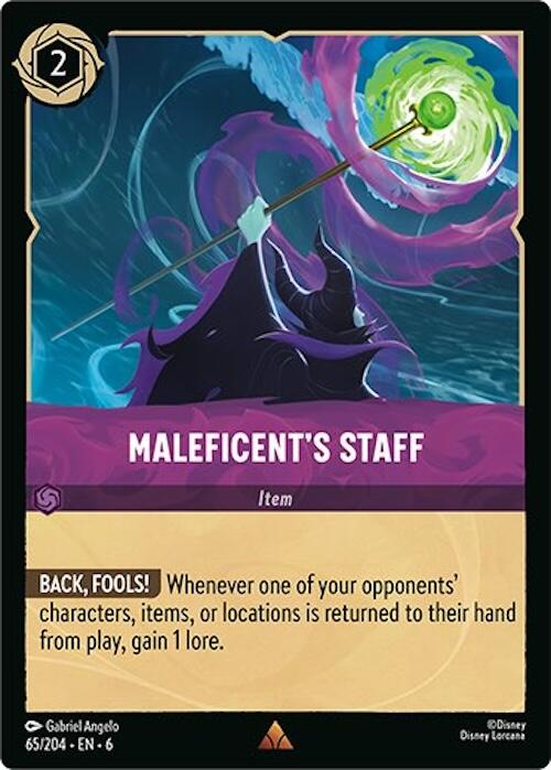 Maleficent's Staff (65/204) [Azurite Sea] - Disney