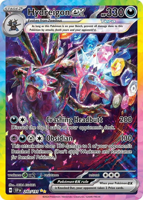 Hydreigon ex (240/191) [Scarlet & Violet: Surging Sparks] - Pokémon