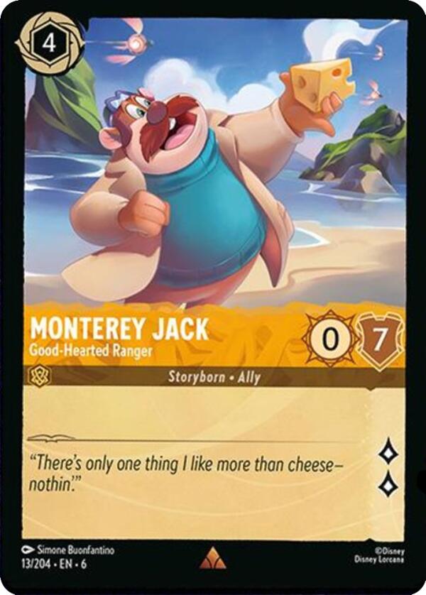Monterey Jack - Good-Hearted Ranger (13/204) [Azurite Sea] - Disney