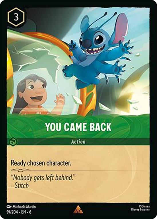 You Came Back (97/204) [Azurite Sea] - Disney