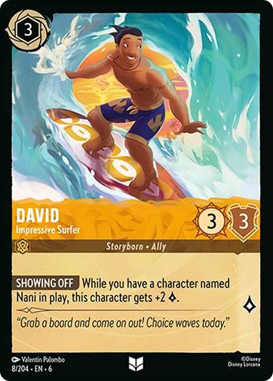 David - Impressive Surfer (8/204) [Azurite Sea] - Disney