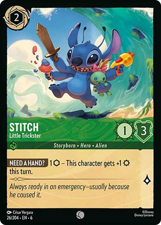 Stitch - Little Trickster (26/204) [Azurite Sea] - Disney