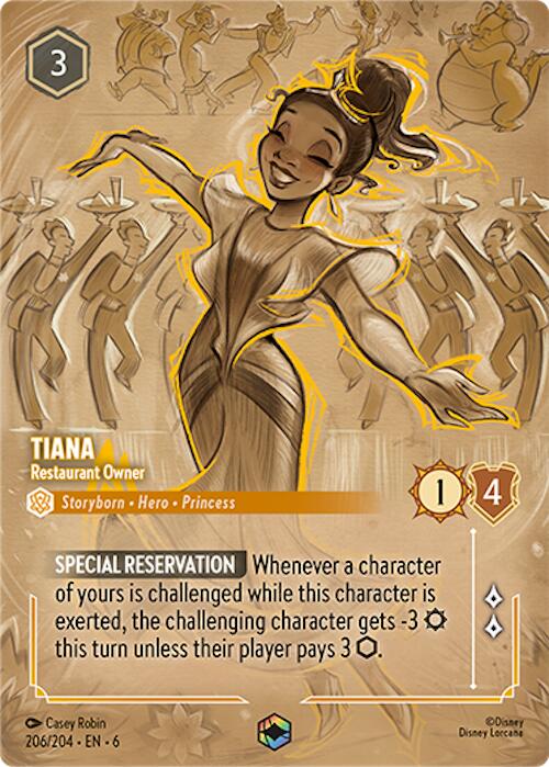 Tiana - Restaurant Owner (Enchanted) (206/204) [Azurite Sea] - Disney