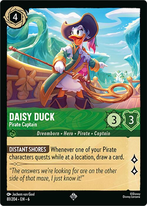 Daisy Duck - Pirate Captain (81/204) [Azurite Sea] - Disney
