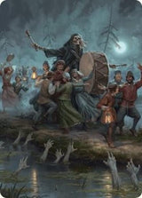 Blasphemous Edict Art Card (35/54) [Foundations Art Series] - Magic: The Gathering