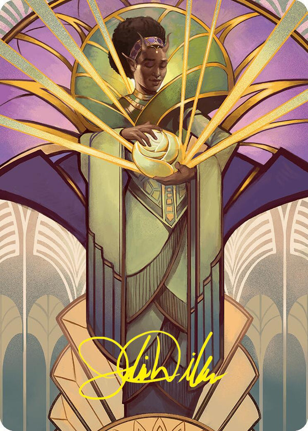 Bloom Tender Art Card (54/54) (Gold-Stamped Signature) [Foundations Art Series] - Magic: The Gathering