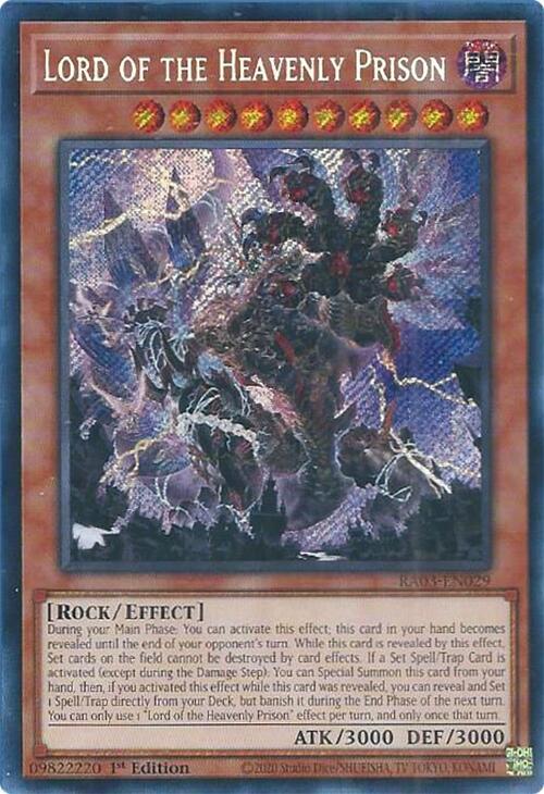 Lord of the Heavenly Prison (Secret Rare)