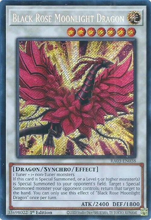 Black Rose Moonlight Dragon (Secret Rare) (RA03-EN038) - Yu-Gi-Oh!