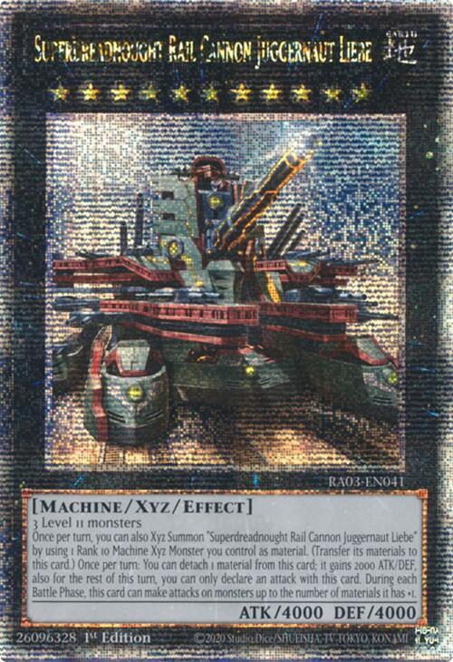 Superdreadnought Rail Cannon Juggernaut Liebe (Alternate Art) (Quarter Century Secret Rare)