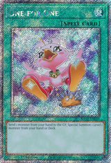 One for One (Alternate Art) (Platinum Secret Rare) (RA03-EN056) - Yu-Gi-Oh!
