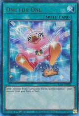 One for One (Alternate Art) (PUR) (RA03-EN056) [Prismatic Ultimate Rare] - Yu-Gi-Oh!
