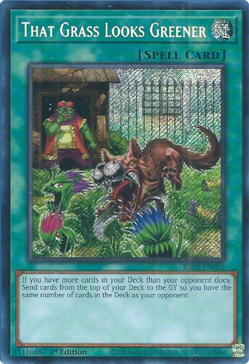 That Grass Looks Greener (Secret Rare) [RA03-EN063] Secret Rare