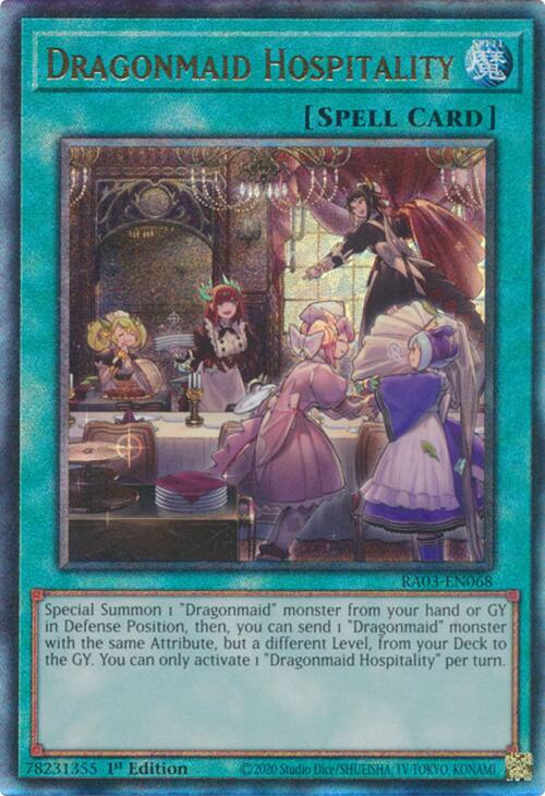 Dragonmaid Hospitality (UTR) [RA03-EN068] Prismatic Ultimate Rare