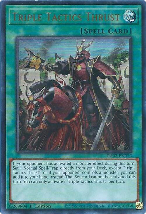 Triple Tactics Thrust (UR)