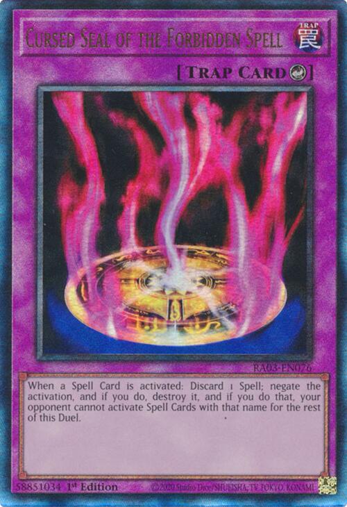 Cursed Seal of the Forbidden Spell (UTR) [RA03-EN076] Prismatic Ultimate Rare