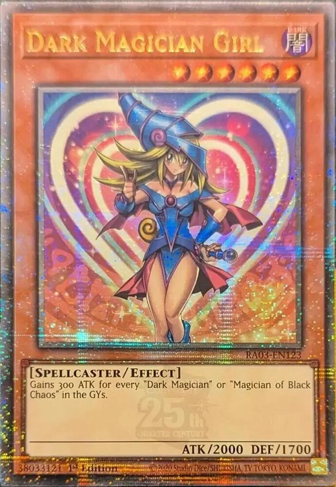 Dark Magician Girl (Quarter Century Secret Rare) (A)