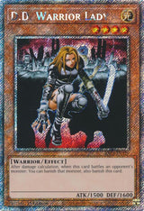 D.D. Warrior Lady (Platinum Secret Rare) (RA03-EN129) - Yu-Gi-Oh!