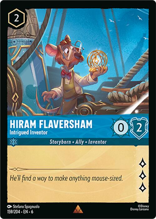 Hiram Flaversham - Intrigued Inventor (159/204) [Azurite Sea] - Disney