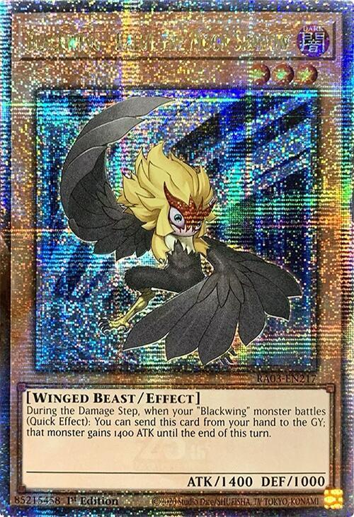 Blackwing - Kalut the Moon Shadow (Quarter Century Secret Rare) (RA03-EN217) - Yu-Gi-Oh!