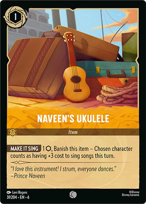 Naveen's Ukulele (31/204) [Azurite Sea] - Disney