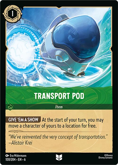 Transport Pod (100/204) [Azurite Sea] - Disney