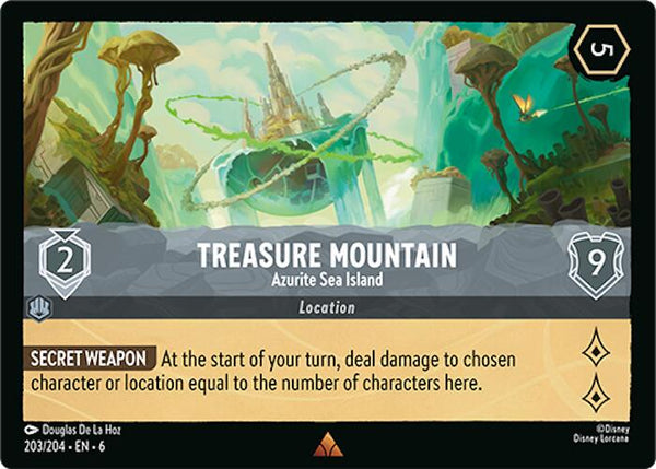 Treasure Mountain - Azurite Sea Island (203/204) [Azurite Sea] - Disney