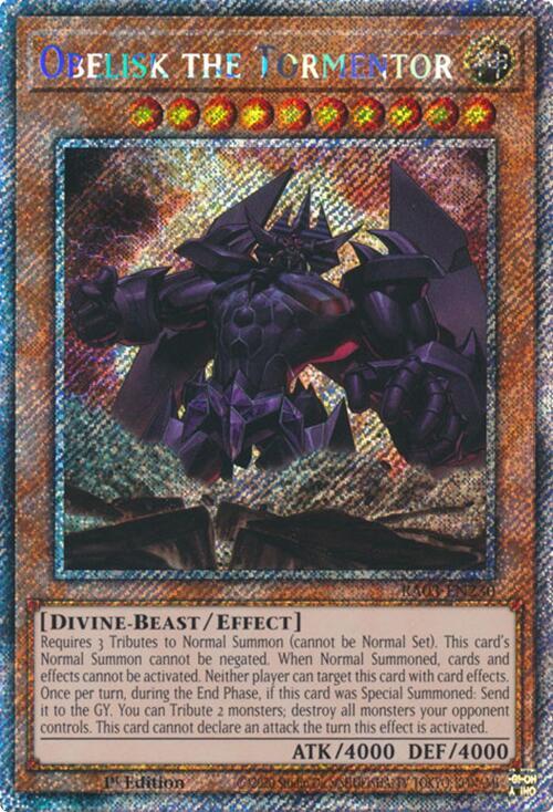 Obelisk the Tormentor (Platinum Secret Rare)