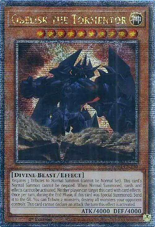 Obelisk the Tormentor (Quarter Century Secret Rare)