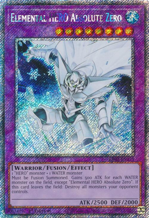 Elemental HERO Absolute Zero (Platinum Secret Rare) (RA03-EN231) - Yu-Gi-Oh!