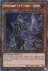 Legendary Six Samurai - Kizan (Platinum Secret Rare) (RA03-EN249) - Yu-Gi-Oh!