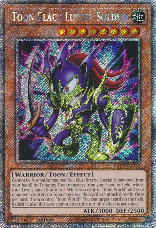 Toon Black Luster Soldier (Platinum Secret Rare)