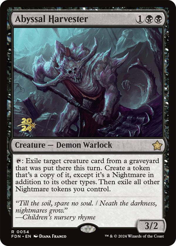 Abyssal Harvester [Foundations Prerelease Promos] - Magic: The Gathering
