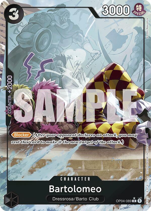Bartolomeo (OP04-089) (Full Art) [Premium Booster -The Best-] - Bandai