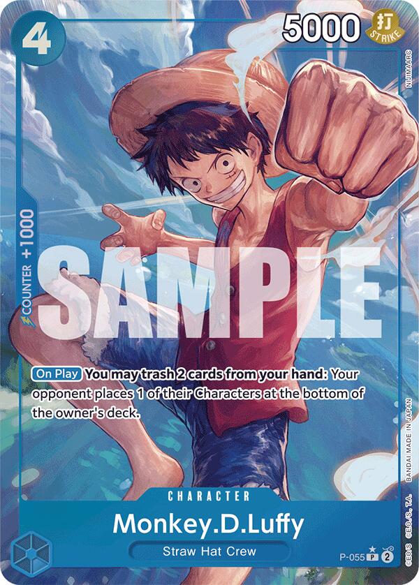 Monkey.D.Luffy (P-055) (Full Art) [Premium Booster -The Best-] - Bandai