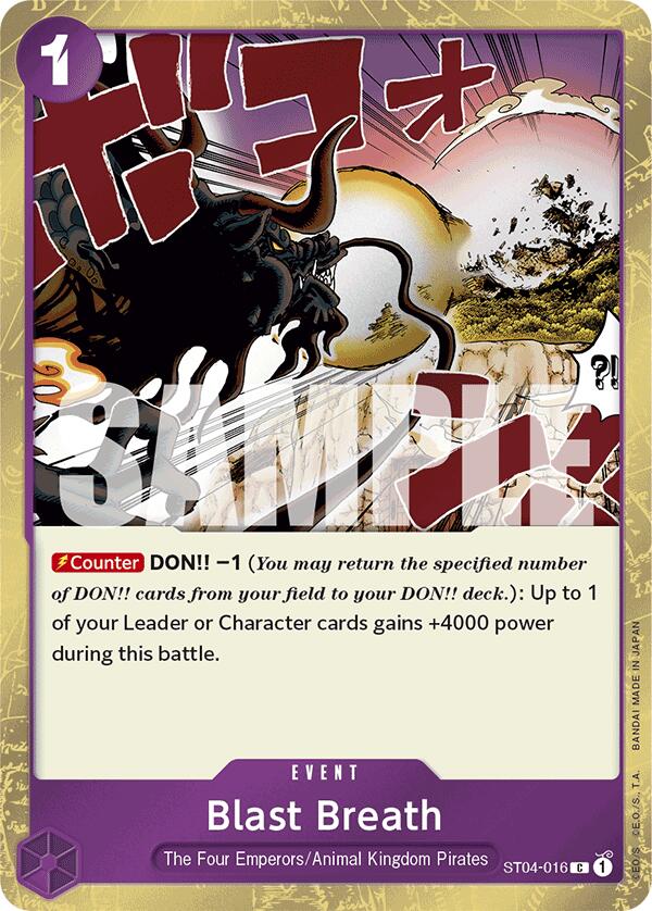 Blast Breath (Jolly Roger Foil) [Premium Booster -The Best-] - Bandai