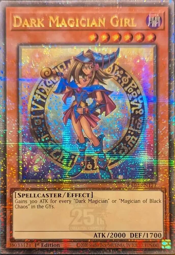 Dark Magician Girl (Quarter Century Secret Rare) (B)