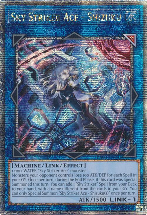 Sky Striker Ace - Shizuku (Alternate Art) (Quarter Century Secret Rare) (RA03-EN043) - Yu-Gi-Oh!