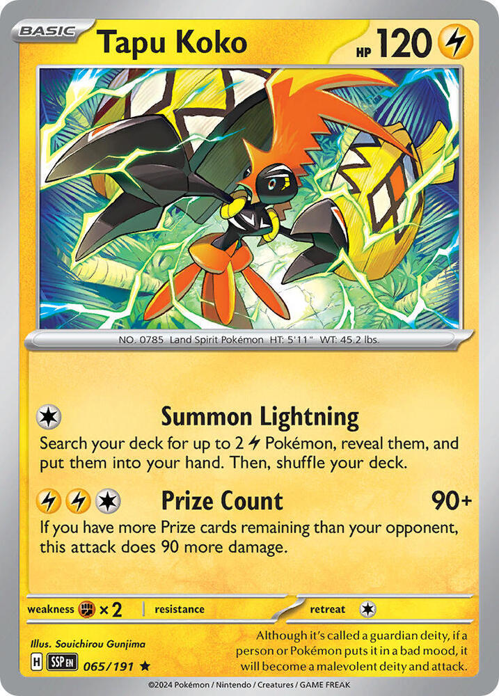 Tapu Koko - 065/191 (Non-Holo)