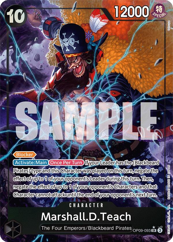 Marshall.D.Teach (Alternate Art) [Emperors in the New World] - Bandai