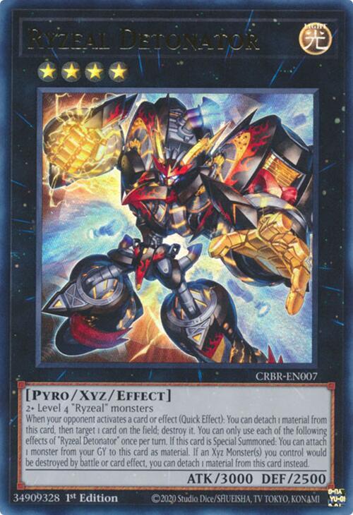 Ryzeal Detonator [CRBR-EN007] Ultra Rare - Yu-Gi-Oh!