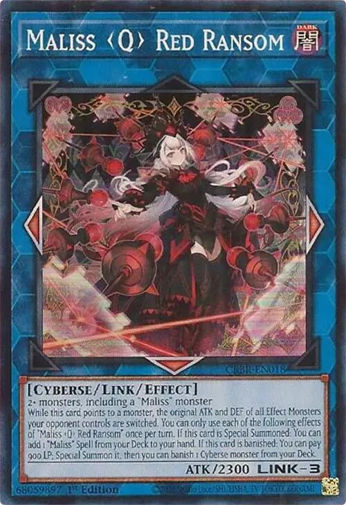 Maliss Q Red Ransom [CRBR-EN018] Super Rare - Yu-Gi-Oh!